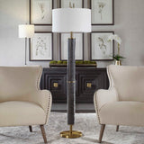 Summit Black/Gray Rustic Floor Lamp