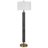 Summit Black/Gray Rustic Floor Lamp