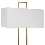 Column White Marble Table Lamp