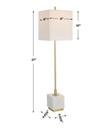 Escort Brass Buffet Lamp
