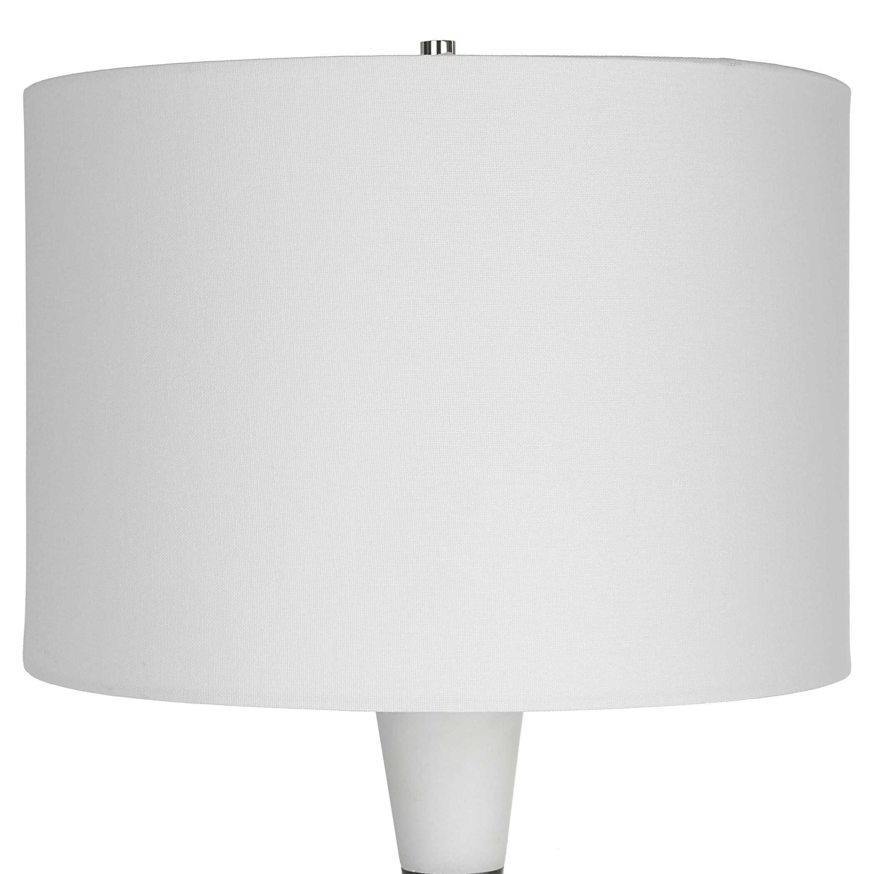 Bandeau Black/White Banded Stone Table Lamp