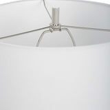 Bandeau Black/White Banded Stone Table Lamp