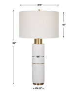 Ruse Whitewashed Table Lamp