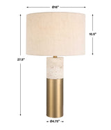 Gravitas Brass Elegant & Stone Lamp