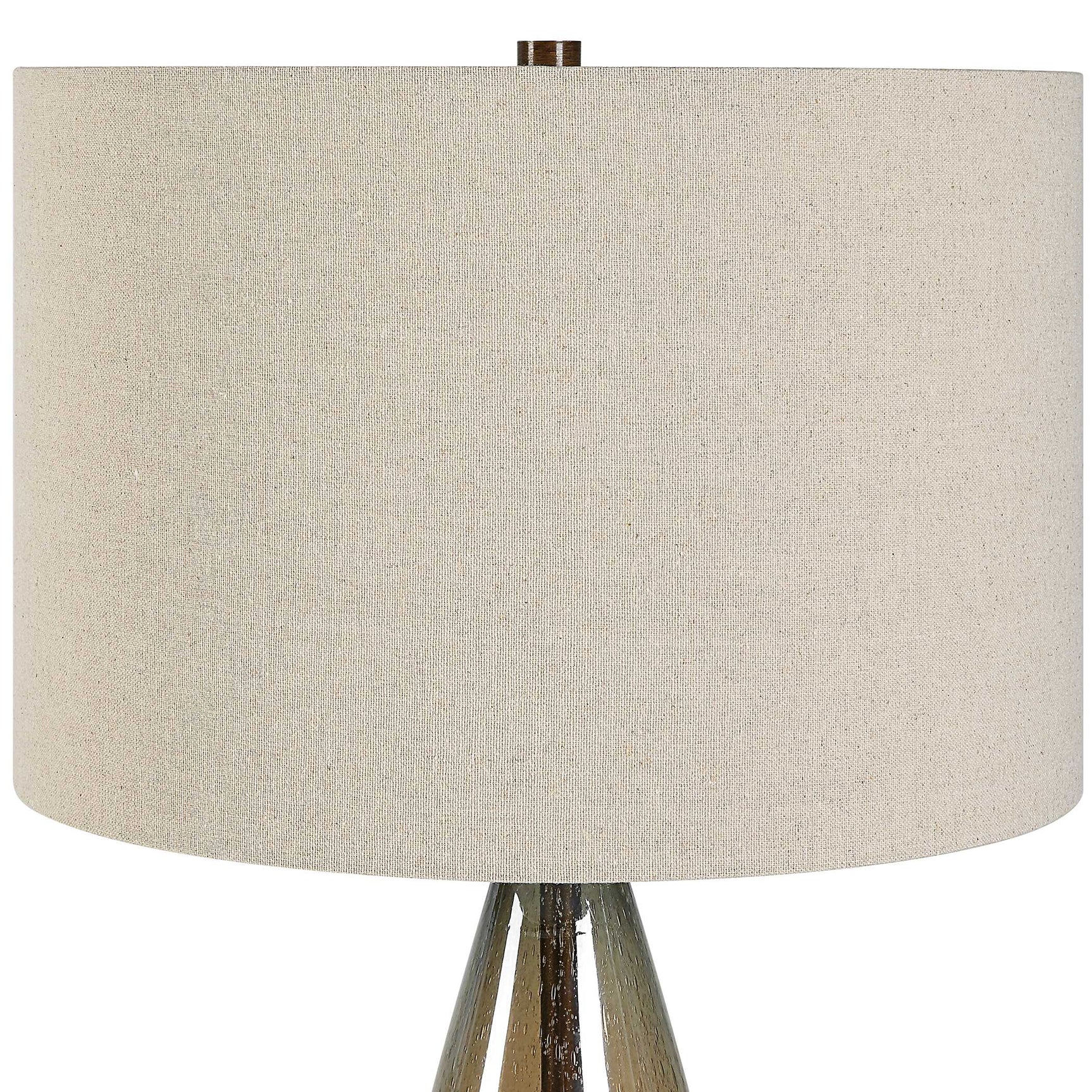 Baltic Bronze/Brown Teardrop Glass Table Lamp