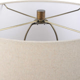 Baltic Bronze/Brown Teardrop Glass Table Lamp