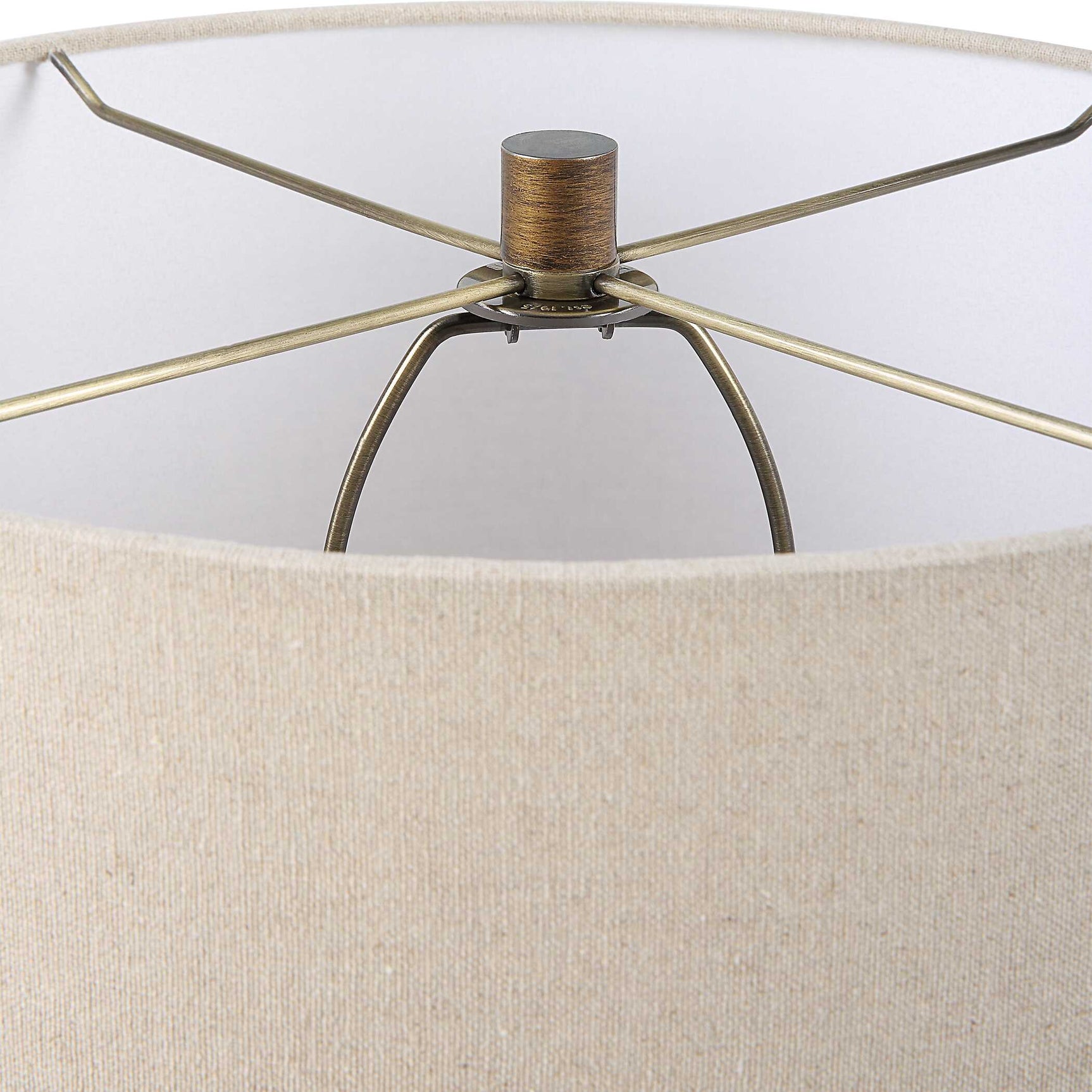 Baltic Bronze/Brown Teardrop Glass Table Lamp