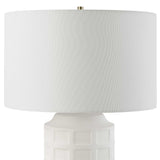 Window Pane White Table Lamp