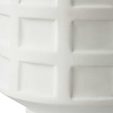 Window Pane White Table Lamp
