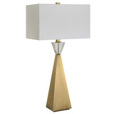 Arete Brass Modern Table Lamp