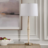 Palu Brown Travertine Table Lamp
