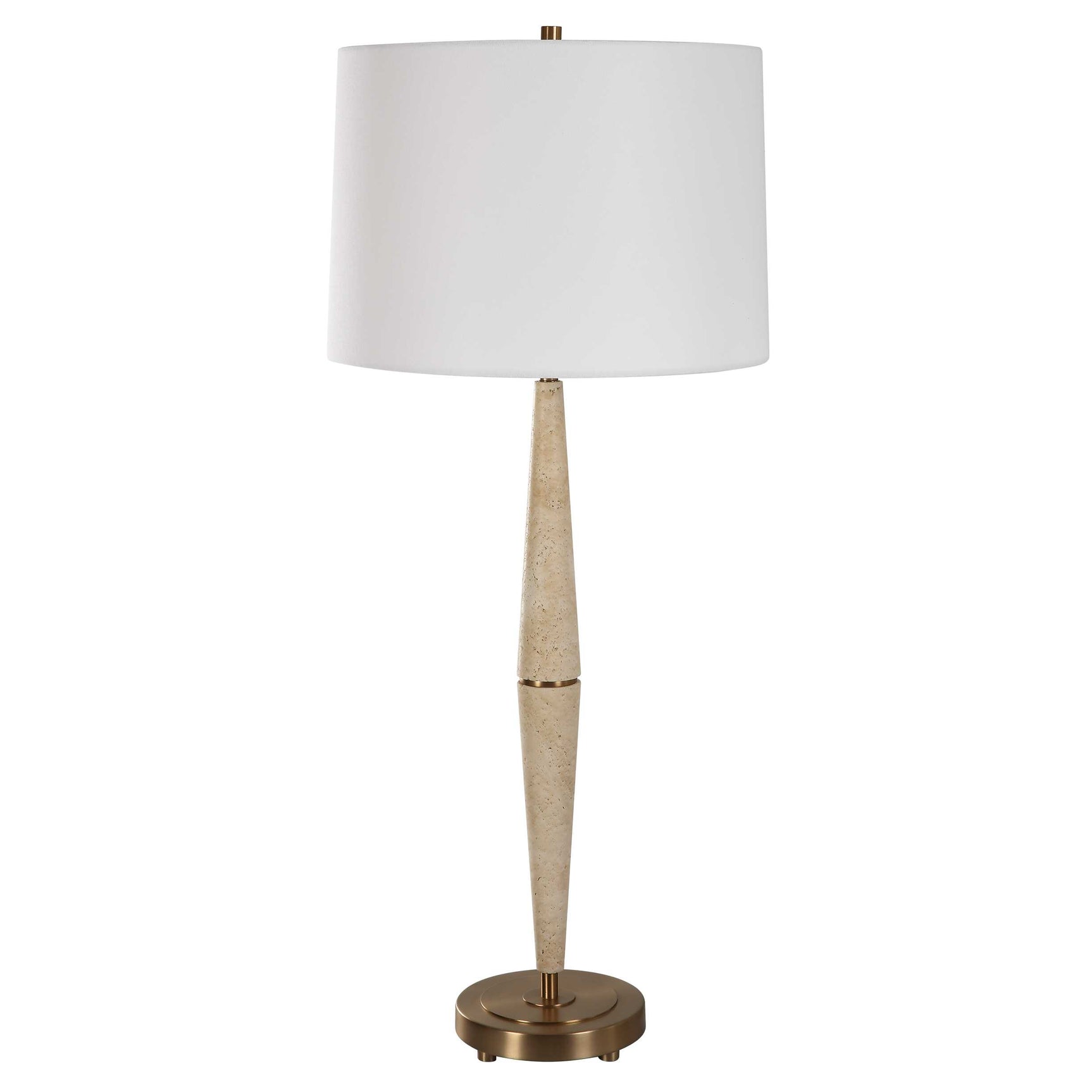 Palu Brown Travertine Table Lamp