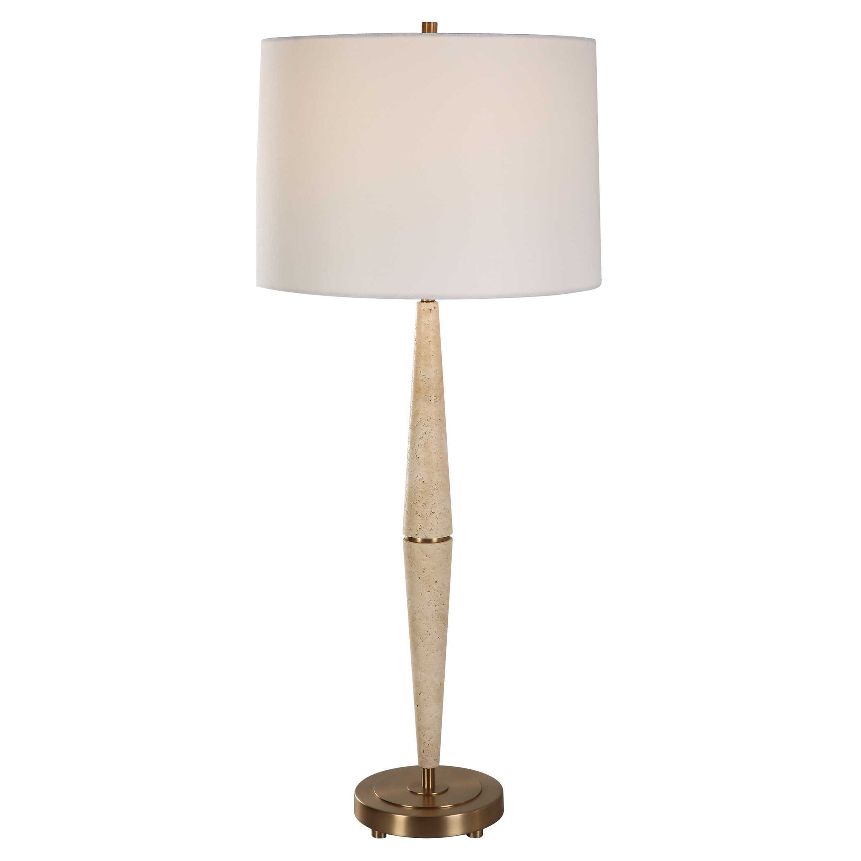 Palu Brown Travertine Table Lamp