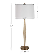 Palu Brown Travertine Table Lamp
