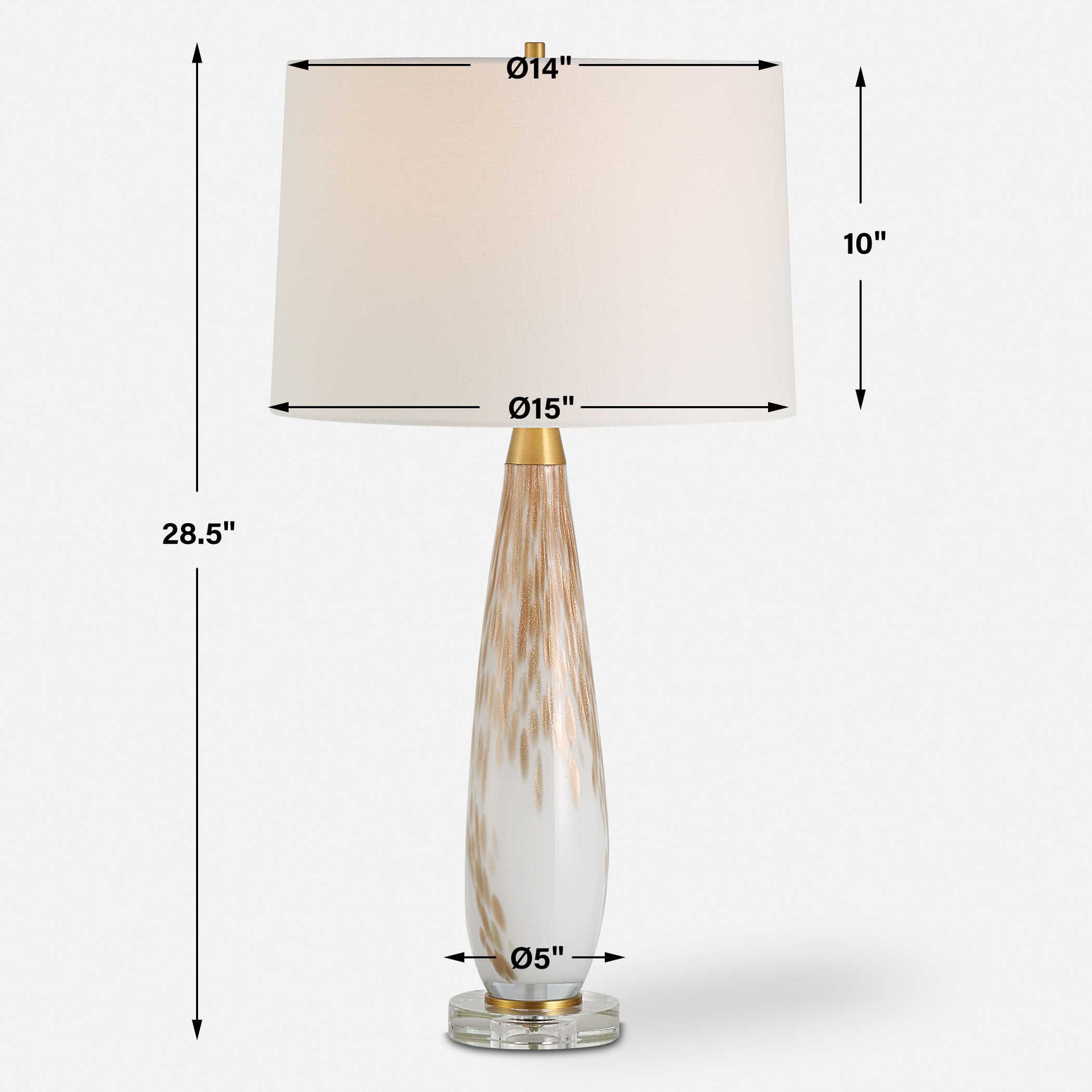 Lyra White/Gold Table Lamp