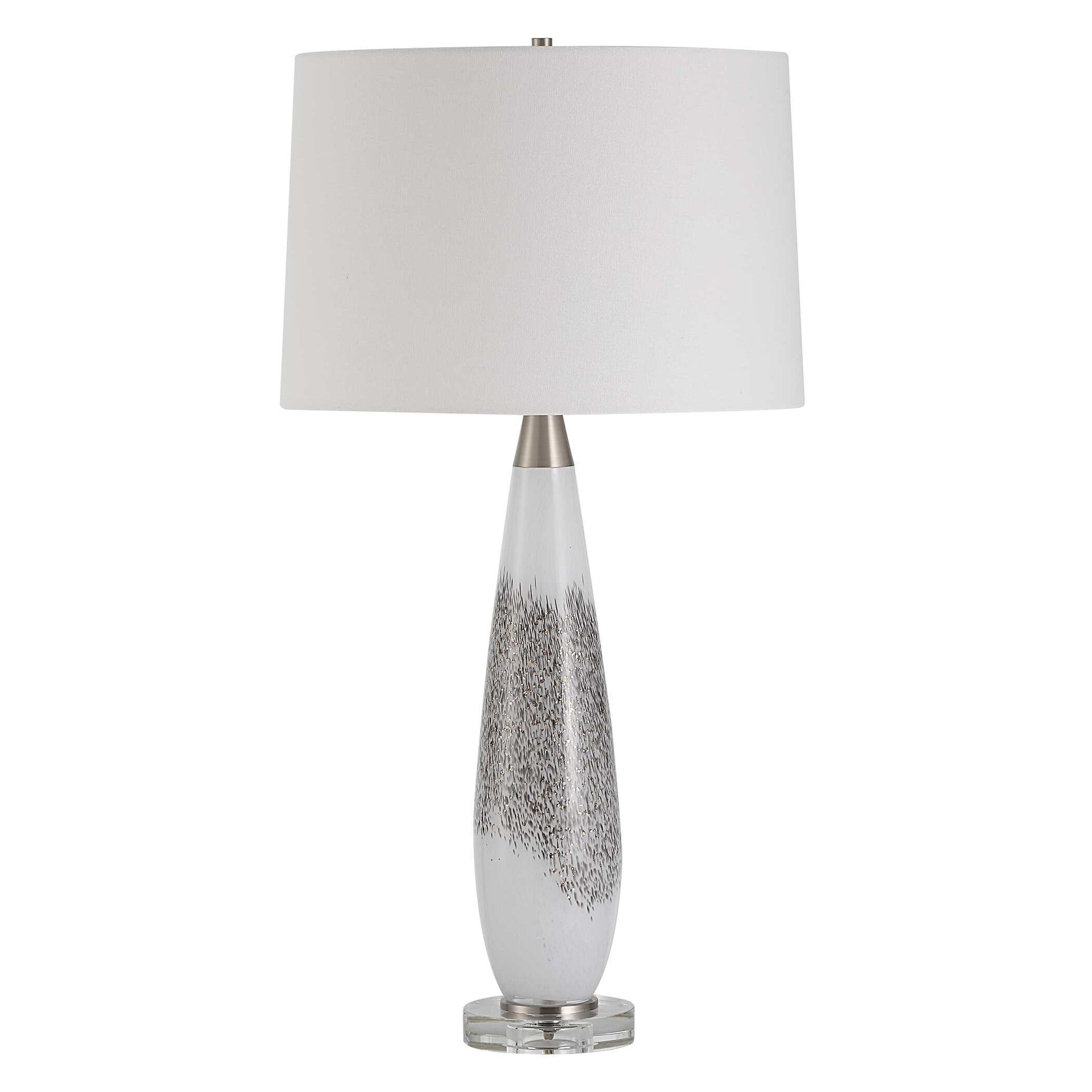 Quinn White/Silver Table Lamp