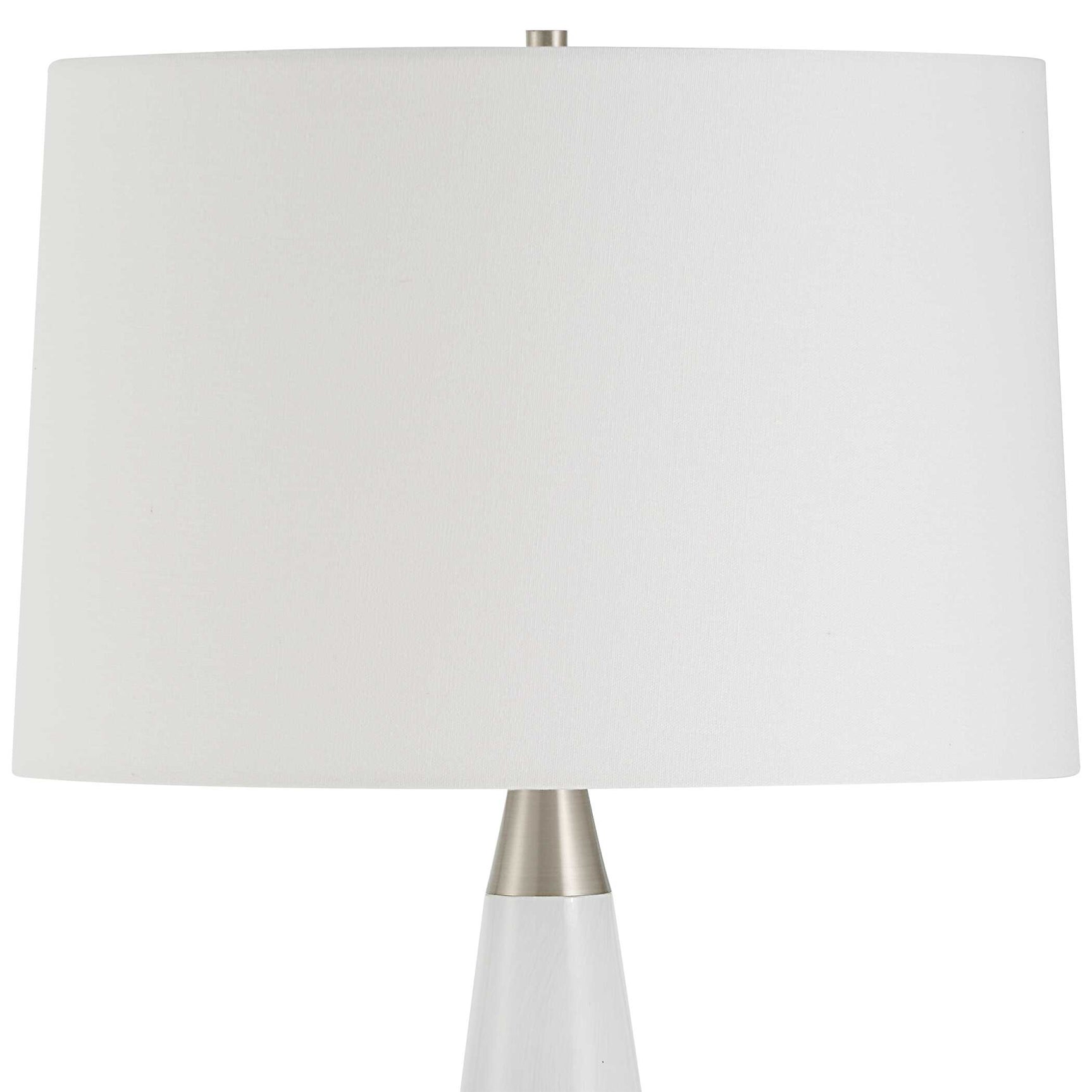Quinn White/Silver Table Lamp