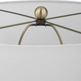 Graphite Black Ribbed Table Lamp