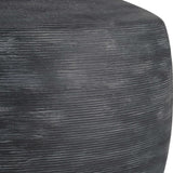 Graphite Black Ribbed Table Lamp