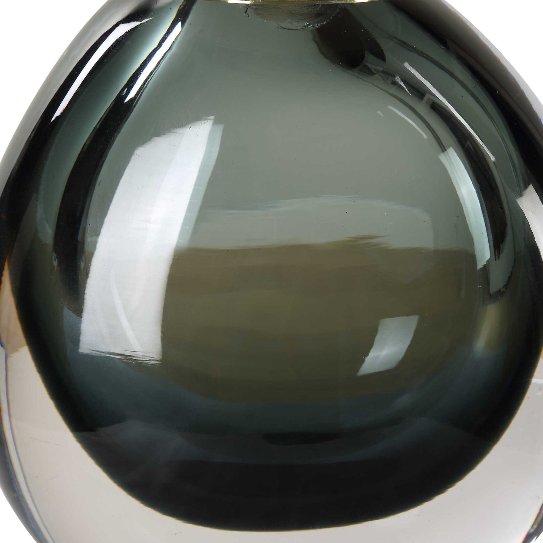 Enigma Teal Blue Glass Buffet Lamp