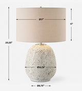 Danala Gray/White Stone Table Lamp