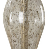 Out Of Time Brass/Gray Seeded Glass Table Lamp