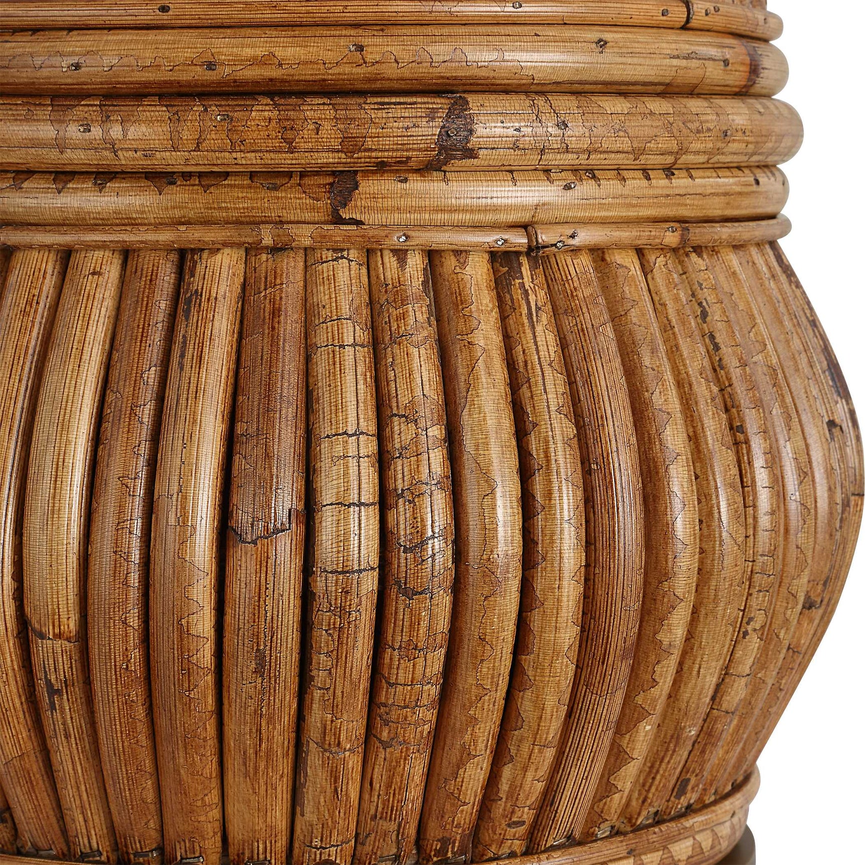 Reed Bronze/Brown Honey Rattan Table Lamp