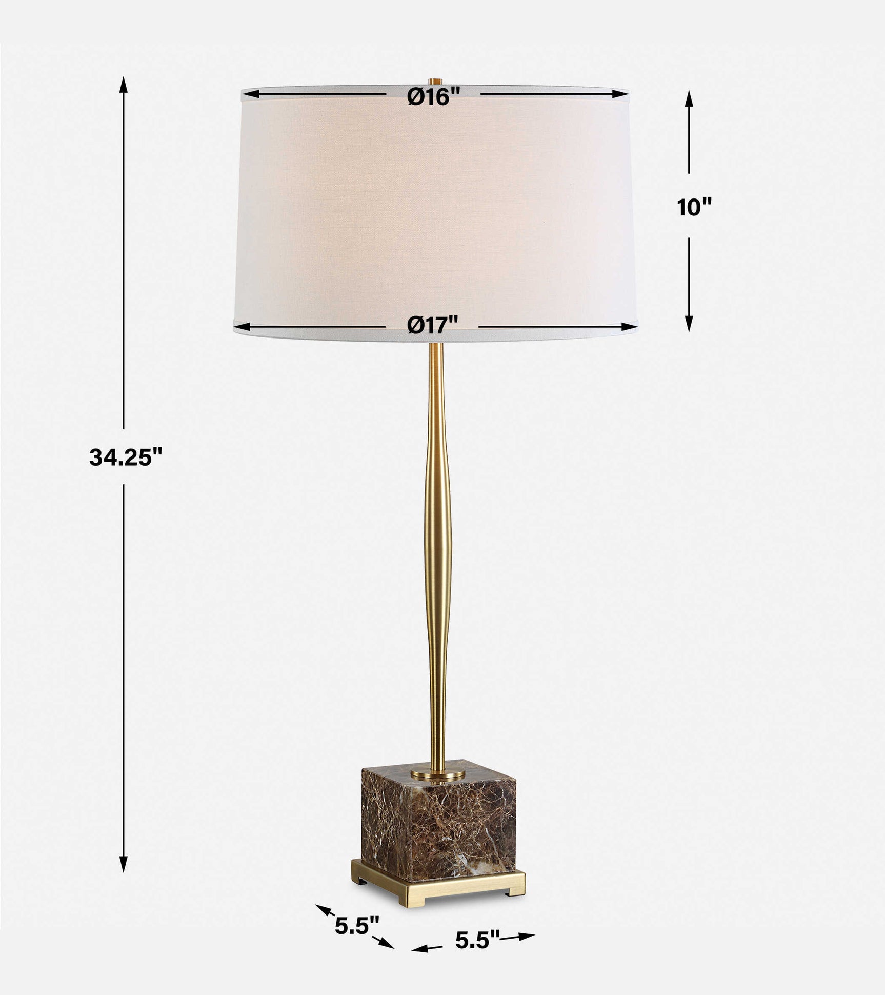 Booker Brass Thin Table Lamp