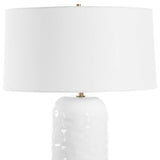 Iona White Glaze Table Lamp