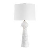 Sonata Textured White Table Lamp