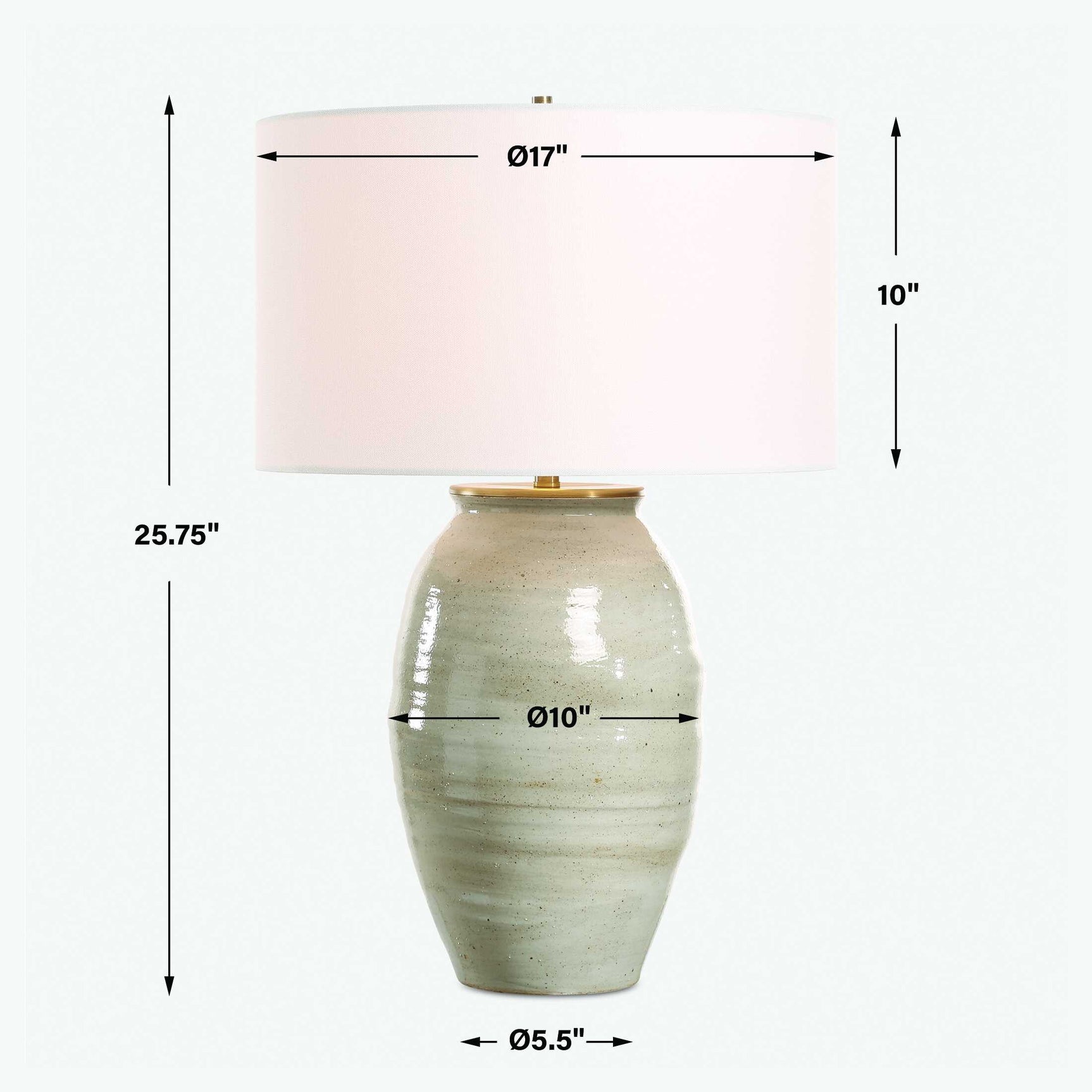 Amos Blue/Gray Ceramic Table Lamp