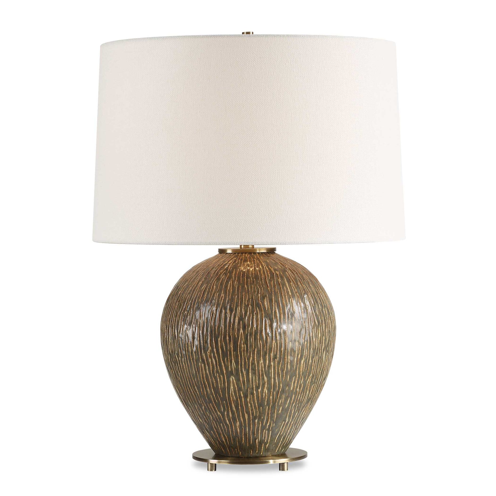 Rya Brown Ceramic Table Lamp