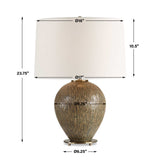Rya Brown Ceramic Table Lamp