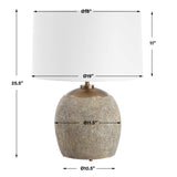 Raylan Brown Textured Table Lamp