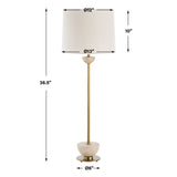Hemisphere Brass Buffet Lamp