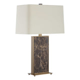 Lafferty Brass/Brown Marble Table Lamp