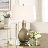 Shyla Bronze/Brown Dark Glass Table Lamp