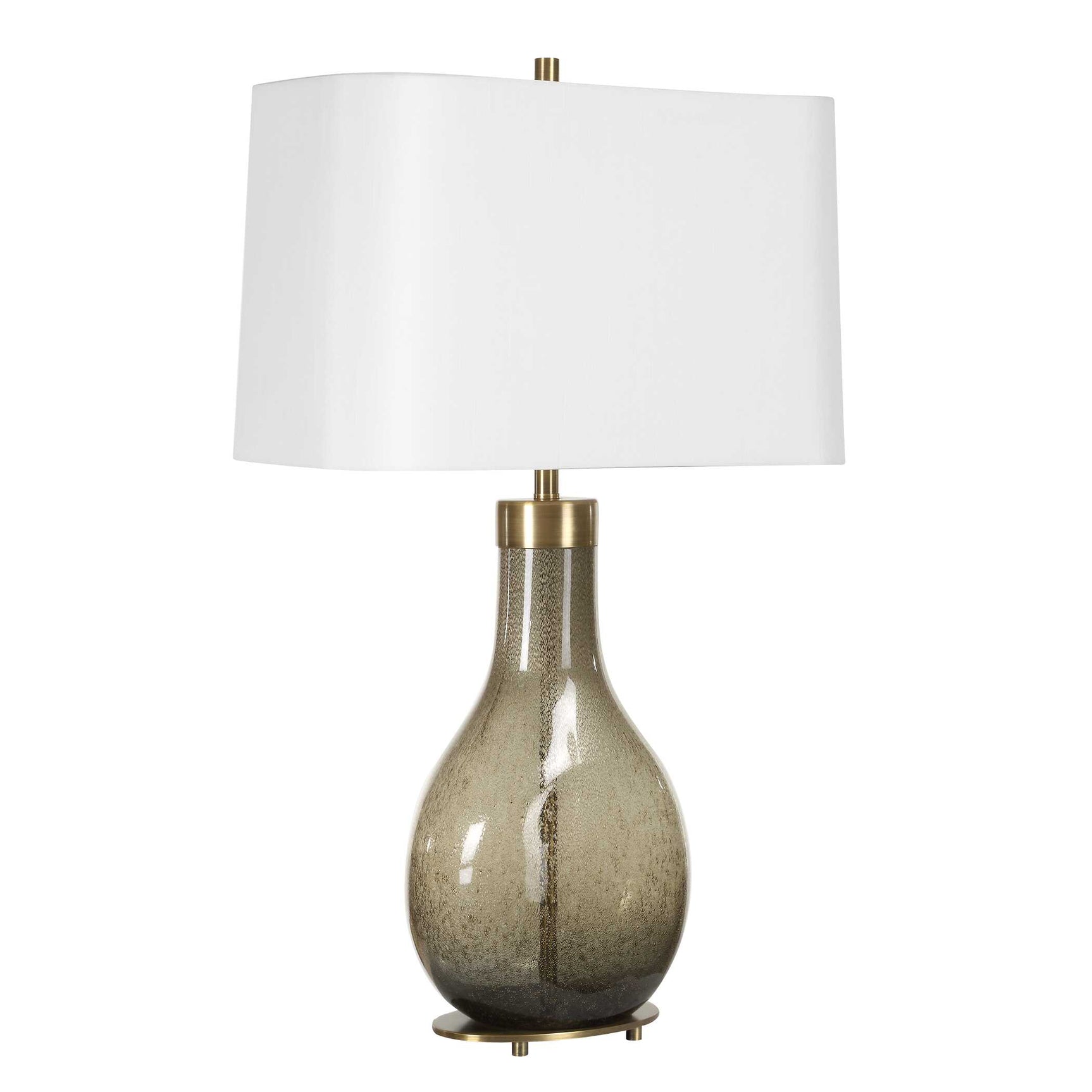 Shyla Bronze/Brown Dark Glass Table Lamp