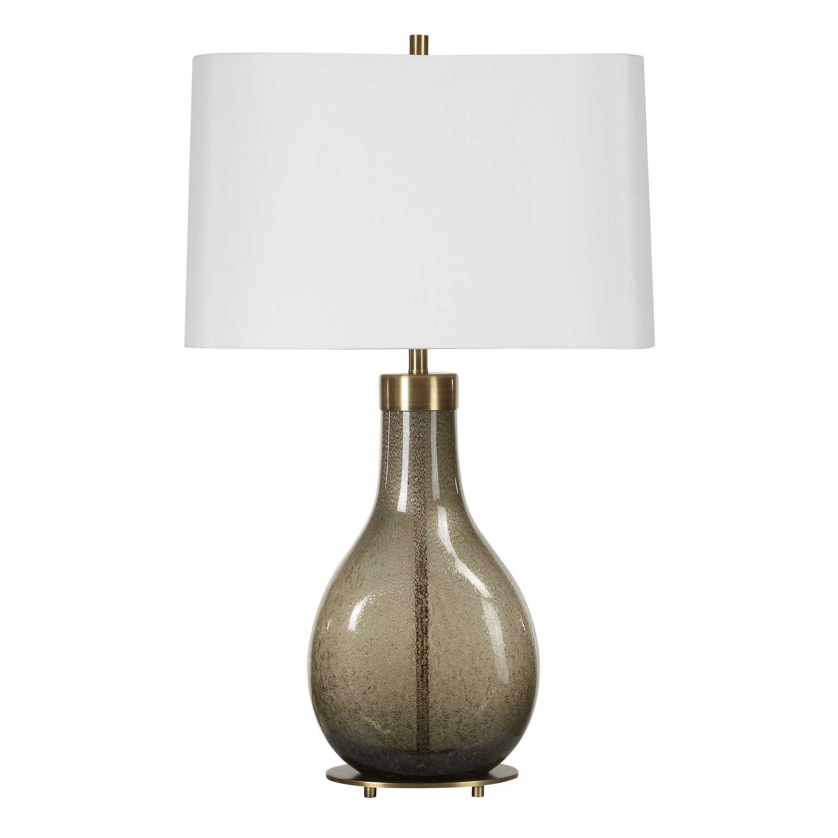 Shyla Bronze/Brown Dark Glass Table Lamp