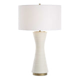 Ridgeline Matte White Table Lamp