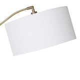 Kennett Brass/Brown/Woodtone Wooden Floor Lamp