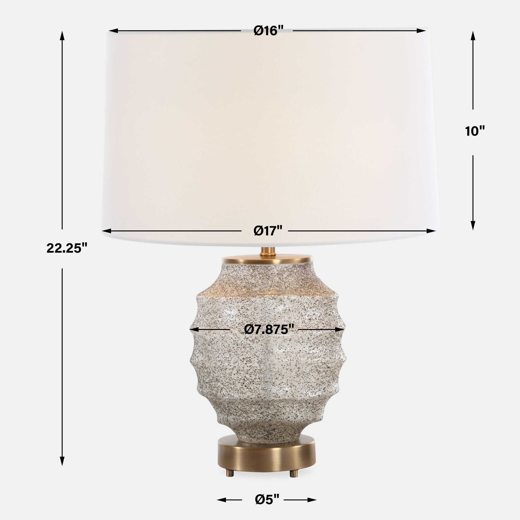 Acosta Multicolor Ribbed Table Lamp