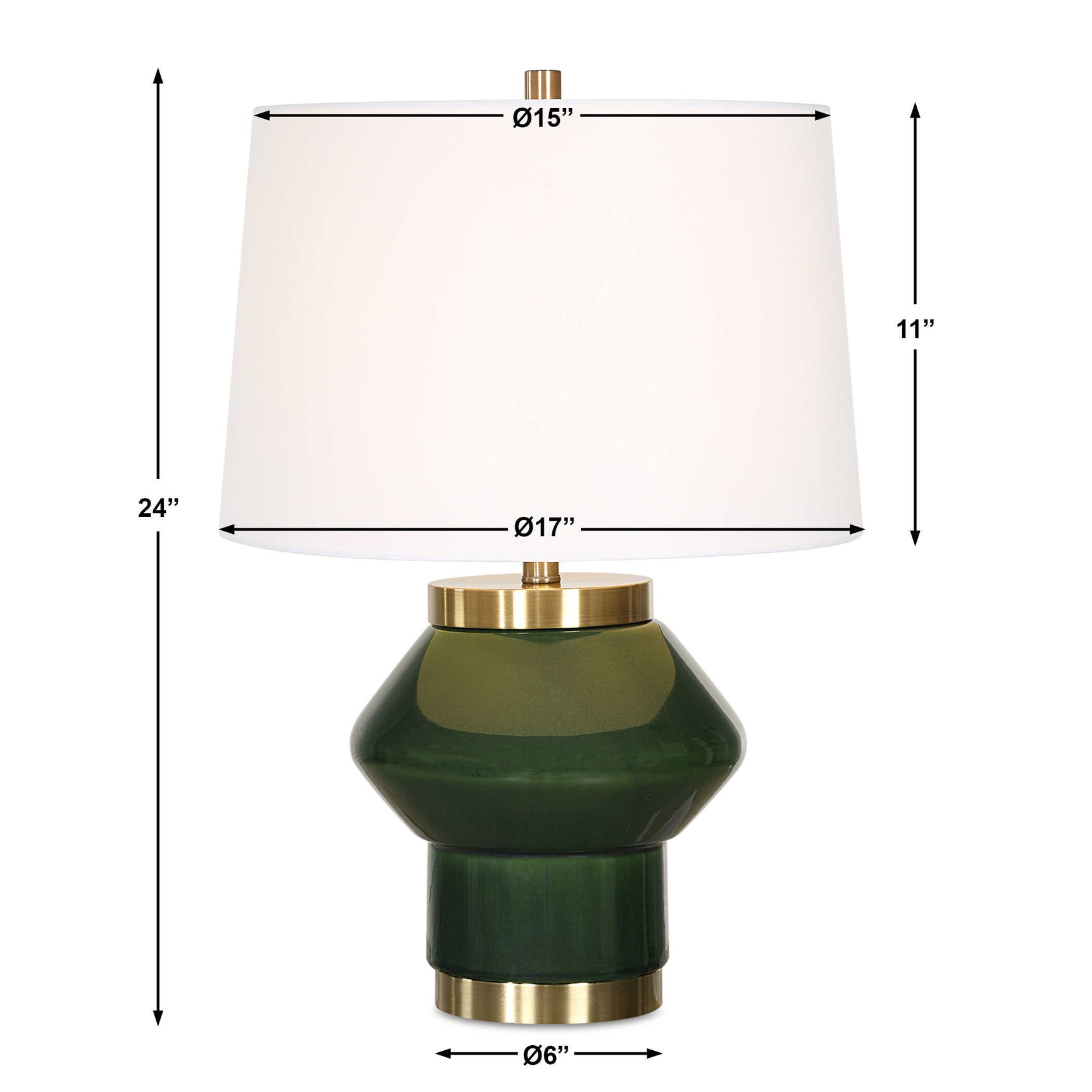 Tayson Jade Green Table Lamp