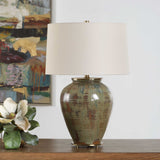 Olisa Brown/Green Table Lamp