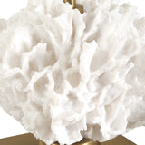 Caronia Brass/White Coral Buffet Lamp