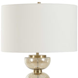 Assemble Brass/Brown Half-Sphere Table Lamp