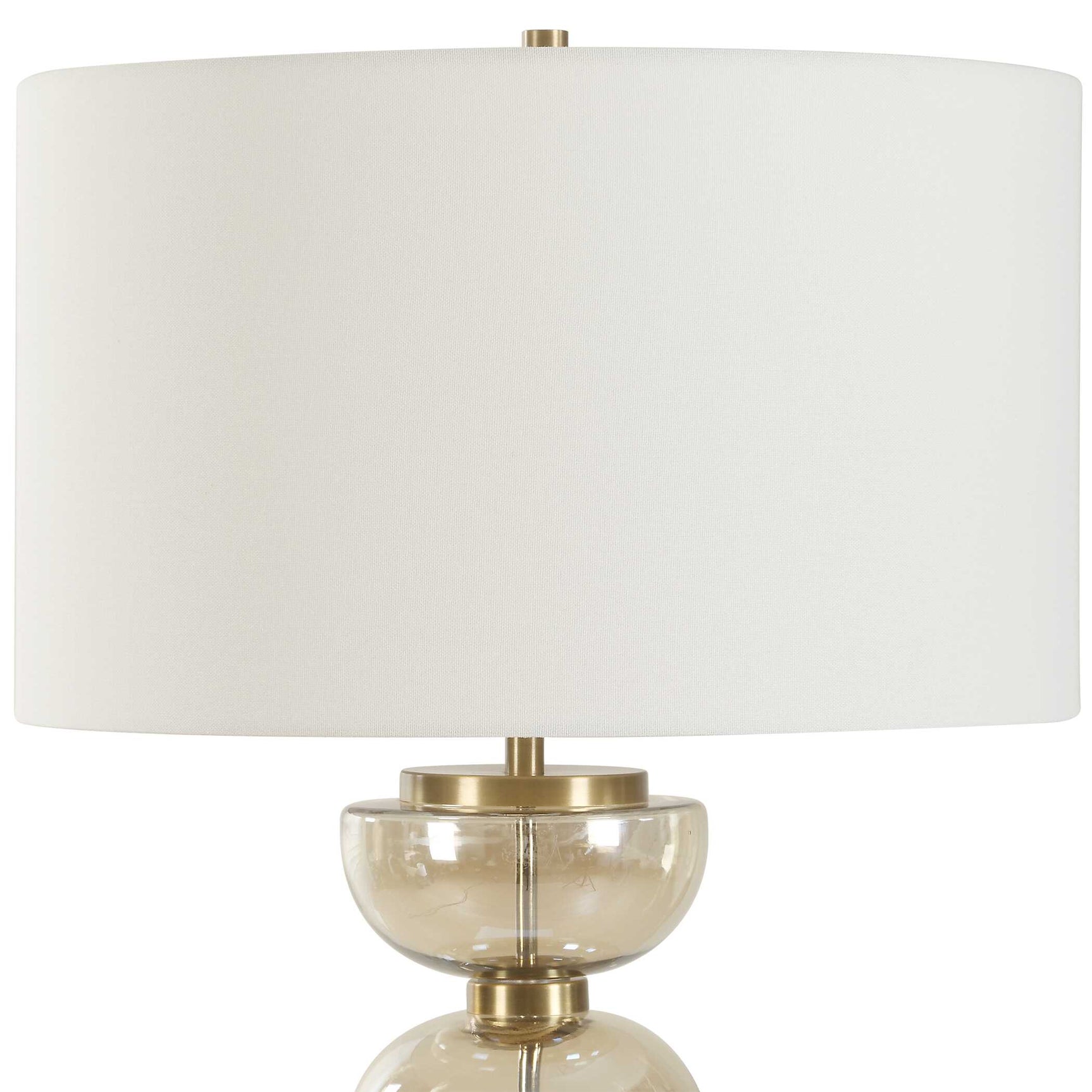 Assemble Brass/Brown Half-Sphere Table Lamp