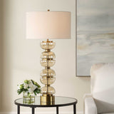 Assemble Brass/Brown Half-Sphere Table Lamp