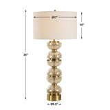 Assemble Brass/Brown Half-Sphere Table Lamp