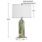 Moorea Green Marble Table Lamp